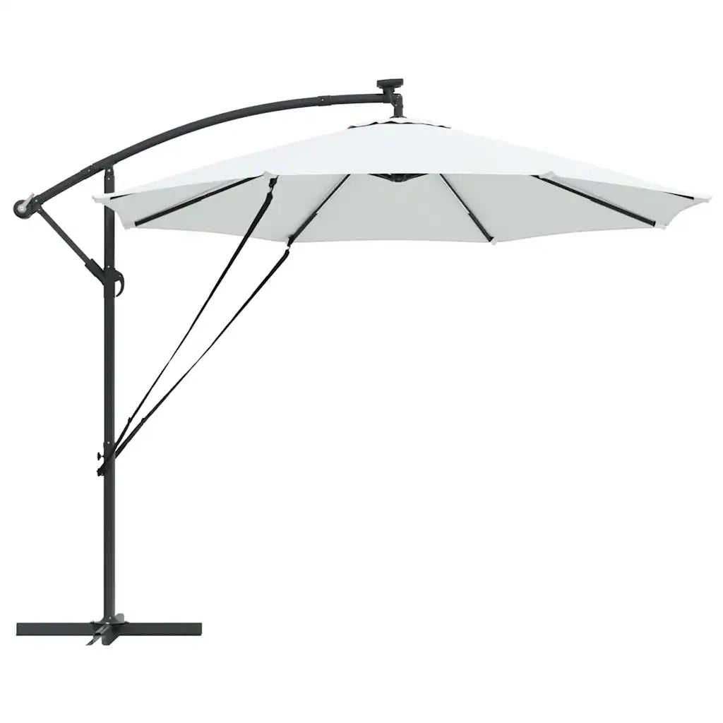Ombrellone-Ombrello da giardino balcone Sabbia 294 x 294 x 248 cm Poliestere e Alluminio