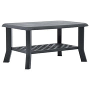 Tavolino da Salotto Antracite 90x60x46 cm in Plastica 48795