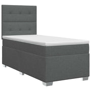 Letto box spring con materasso Grigio Scuro 80 x 200 cm Tessuto 3453277