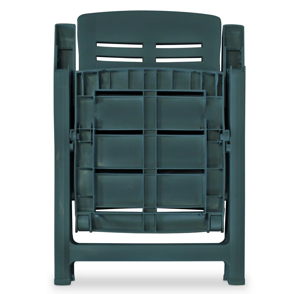 Sedie da Giardino 2 pz in Plastica Verde cod mxl 21226