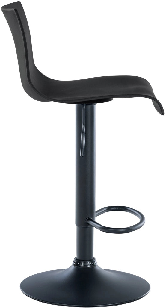 Sgabello Branford nero,Plastica