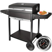 Grande Griglia a Carbone con Copertura e Termometro - BBQ Mobili per Giardino, Campeggio e Outdoor