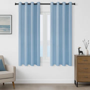 Verdunatore di luce "63 Gocce" – Termico – Set da 2 – Blu del cielo – 140x160 cm – Con Occhielli