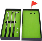 Set di 3 Mini Palle da Golf da Gioco - Set di Palle da Golf da Scrivere Portatile con Bandiera Desktop Regalo.
