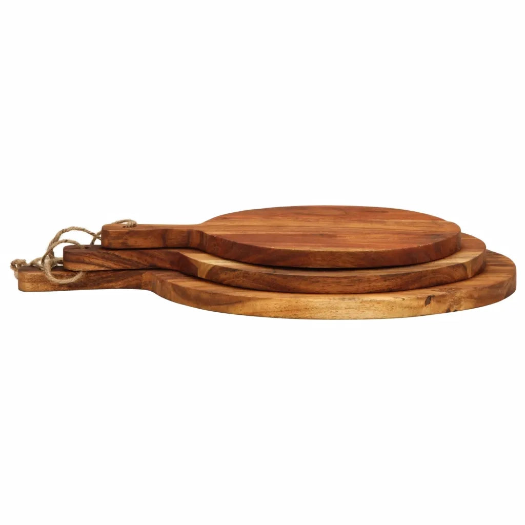 Tagliere 3pz in Legno Massello di Acacia 376052
