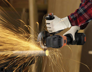 Black+Decker SMERIGLIATRICE A BATTERIA BCG6L8F1S-QW BRUSHLESS 115 mm. 18V 1 batteria 4,0 Ah