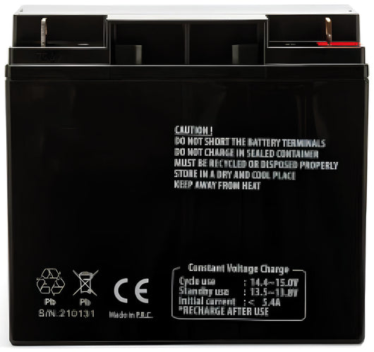 BATTERIA RICARICABILE AL PIOMBO 12V 18 Ah  cm. 7,5x18x16,5 h