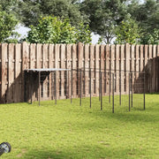 Gabbia per Cani Nera 4,84 m² in Acciaio 3082211
