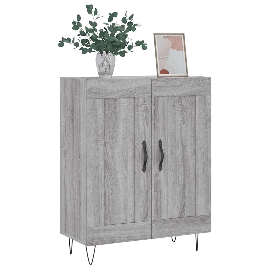Credenza | Madia | Buffet da pranzo | Armadio da pranzo Grigio Sonoma 69,5x34x90 cm in Legno Multistrato