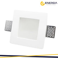 FARETTO INCASSO IN GESSO QUADRATO 120X120 C/VETRO- 1,0 pz