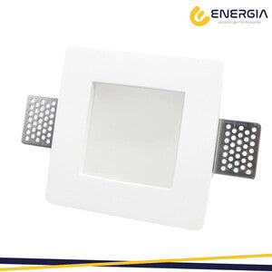 FARETTO INCASSO IN GESSO QUADRATO 120X120 C/VETRO- 1,0 pz