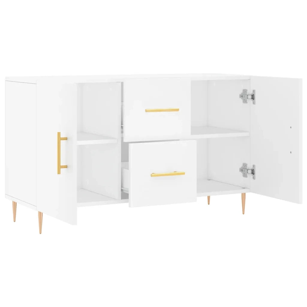 Credenza Bianca 100x36x60 cm in Legno Multistrato 828156