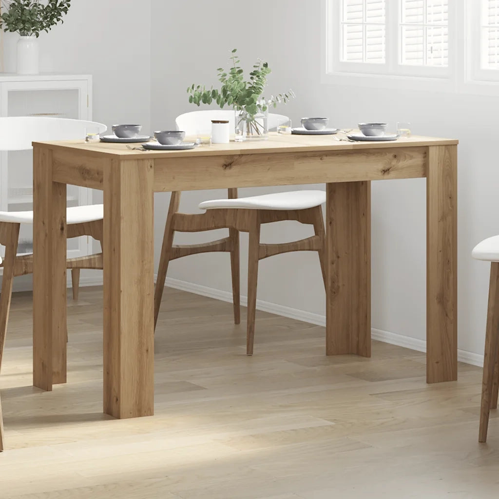 Tavolo da Pranzo | Tavolo da cucina Rovere Artigianale 120x60x76 cm in Truciolato