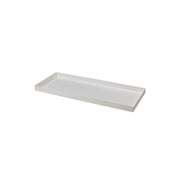Sottovaso Rettangolare per Vaso a Cassettone Schio Tera Cassa Chalk 80x29,5 cm in Plastica Bianco Gesso