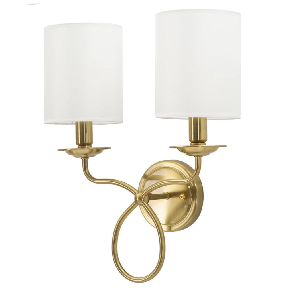 Lampada a Parete VKH911, Bianco, Tessuto, 35,5x17x43 cm