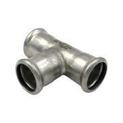 RACCORDO A T A PRESSARE INTERMEDIO IN ACCIAIO INOX SERIE INOXPRESS UNIKO - ø18  - RMR