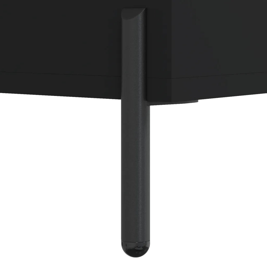 Credenza | Madia | Buffet da pranzo | Armadio da pranzo Nera 34,5x32,5x90 cm in Legno Multistrato