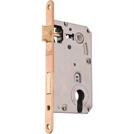 SERRATURA PER PORTE IN LEGNO 'PATENT GRANDE YALE' BONAITI E50 Ottonato lucido - BONAITI