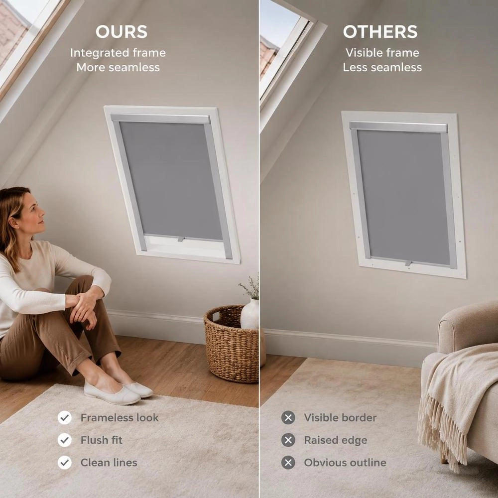 Blackout Roller Blind Grey SK08