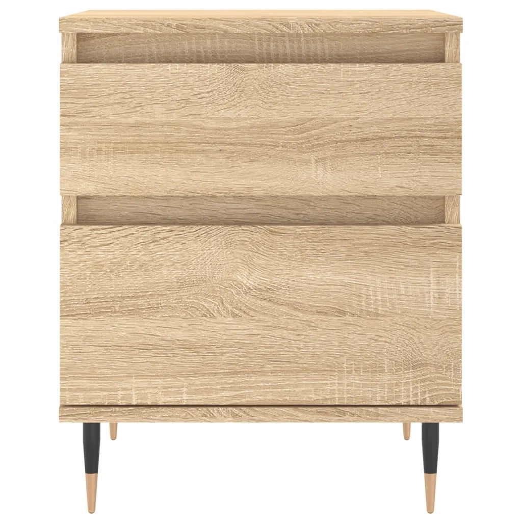 vidaXL Comodino Rovere Sonoma 40x35x50 cm in Legno Multistrato