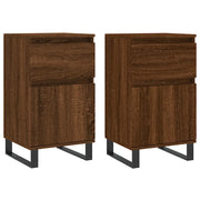 Credenze 2 pz | Madia | Buffet da pranzo | Armadio da pranzo Rovere Marrone 40x35x70 cm in Legno Multistrato
