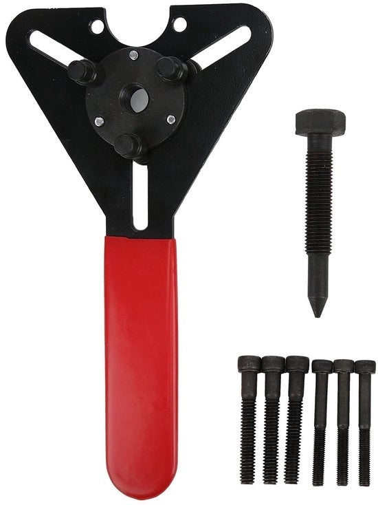 Strumenti di alta qualità per la riparazione dell'aria condizionata - Set di chiavi a doppio uso per la rimozione/installazione - Acciaio - 7 punte - Adatto per diverse compressori