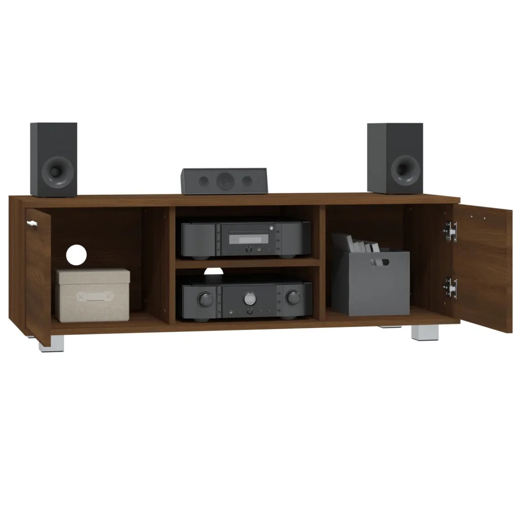 Mobile TV Rovere Marrone 120x40,5x35 cm in Legno Multistrato 342621