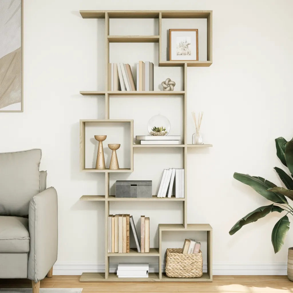 Libreria Rovere Sonoma 92x29x188 cm in Legno Multistrato 3310318
