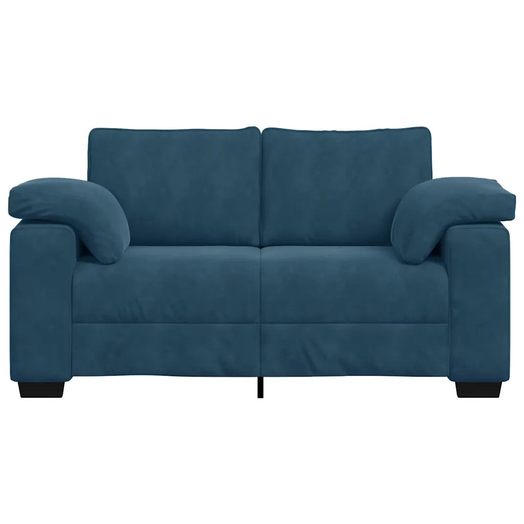 Divano Divanetto Blu 160x77x82 cm in Velluto 4105266