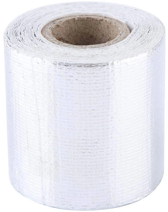 Tape di Alluminio 5m x 5cm - Isolantiatape Riflettente Autoadesivo - Adatto per Applicazioni HVAC - Duraturo - Ideale per l'Isolamento -
