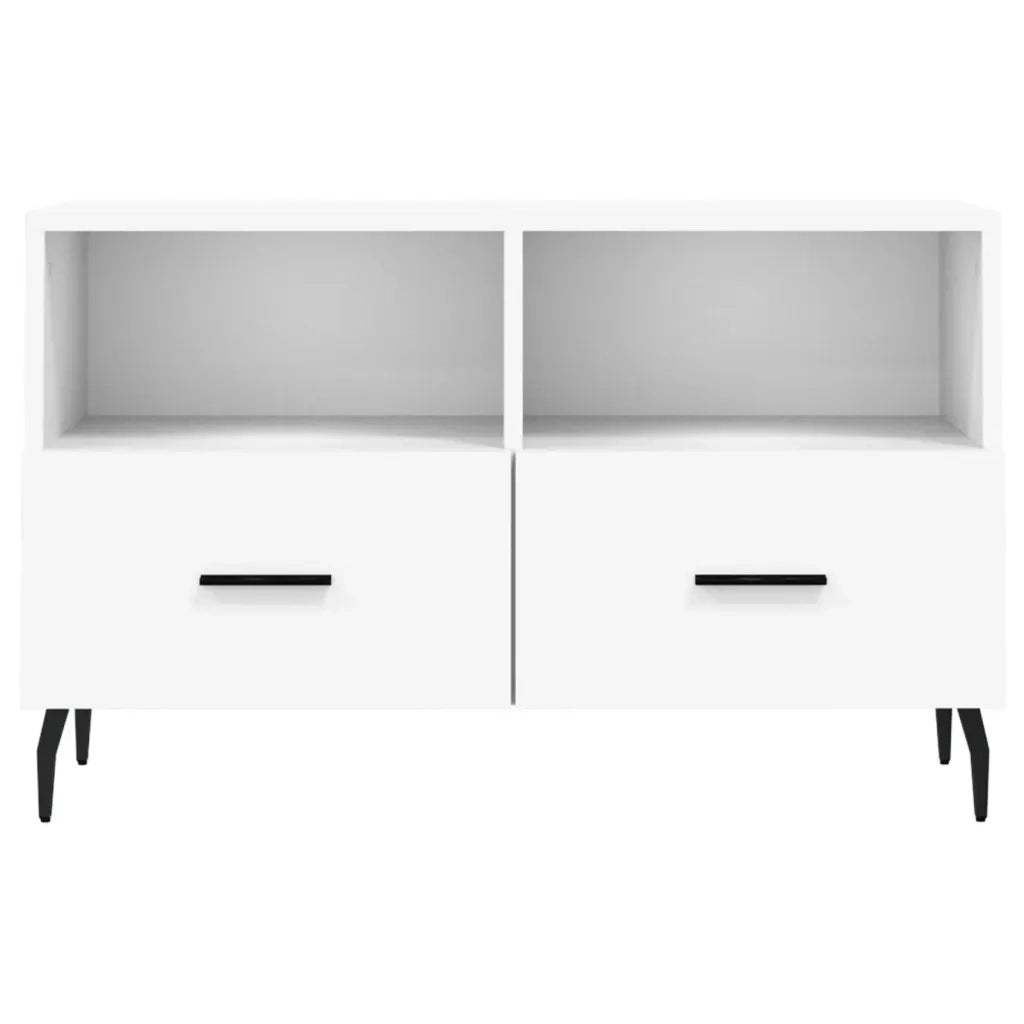 Mobile TV | Armadietto TV | Mobile Porta TV Bianco 80x36x50 cm in Legno Multistrato