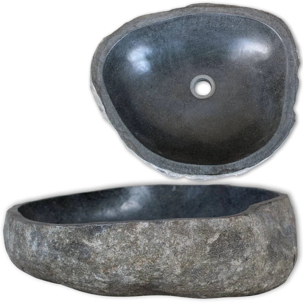 Lavabo ovale in pietra di fiume 46-52 cm 02_0002653