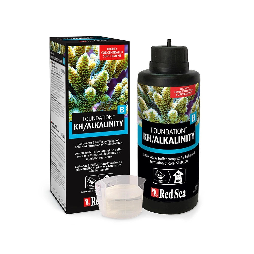 Red Sea Reef Foundation B 1000ml - Complesso Liquido di Carbonati e Sostanze Tampone che Stabilizzano Alcalinità e PH