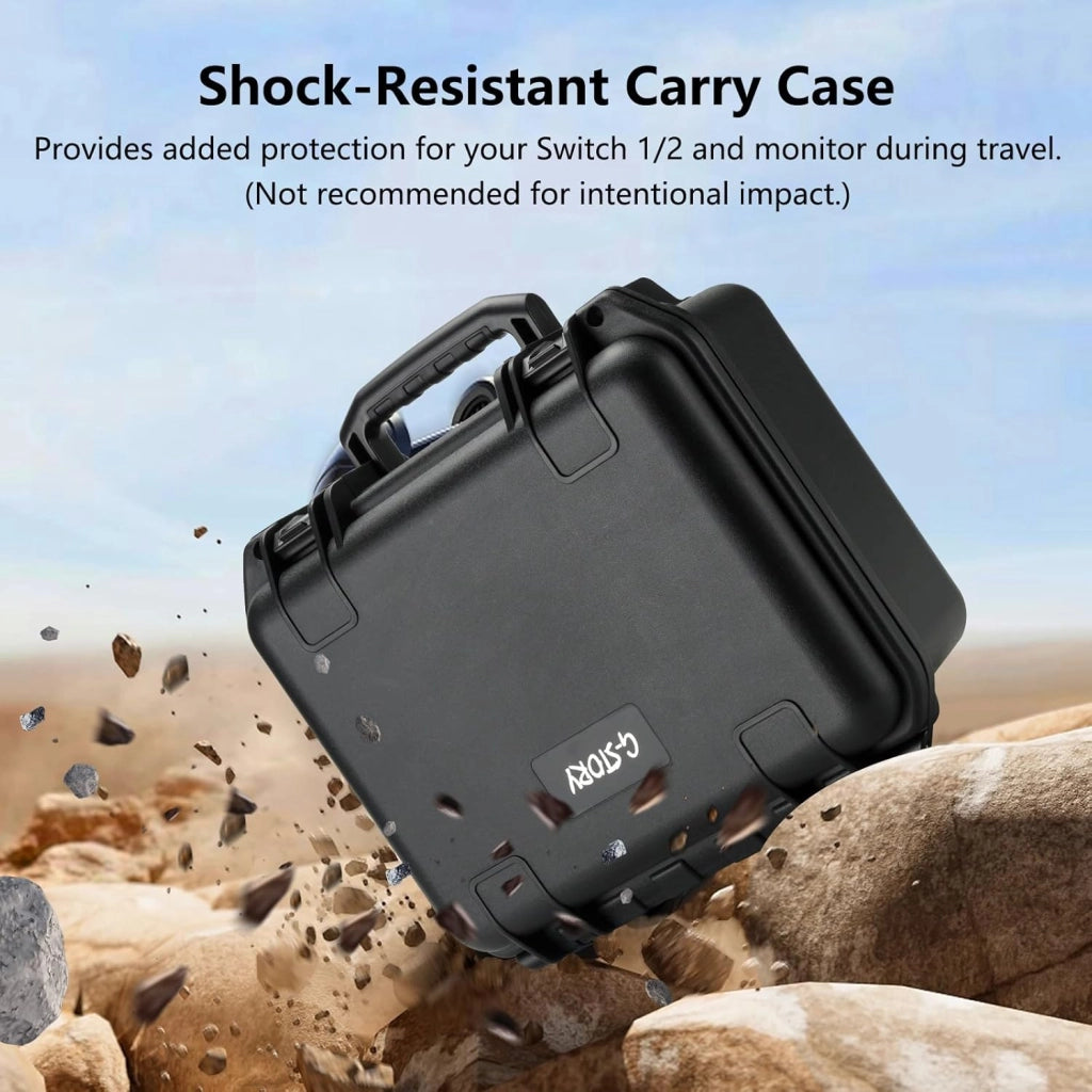 14‘’ Custodia per Monitor Portatile per Switch 2, IPS 4K&60Hz o 1080P&120Hz, Sacca da Viaggio Antishock con HDMI, Modalità Gioco, Monitor da Viaggio per Switch2 (non incluso)