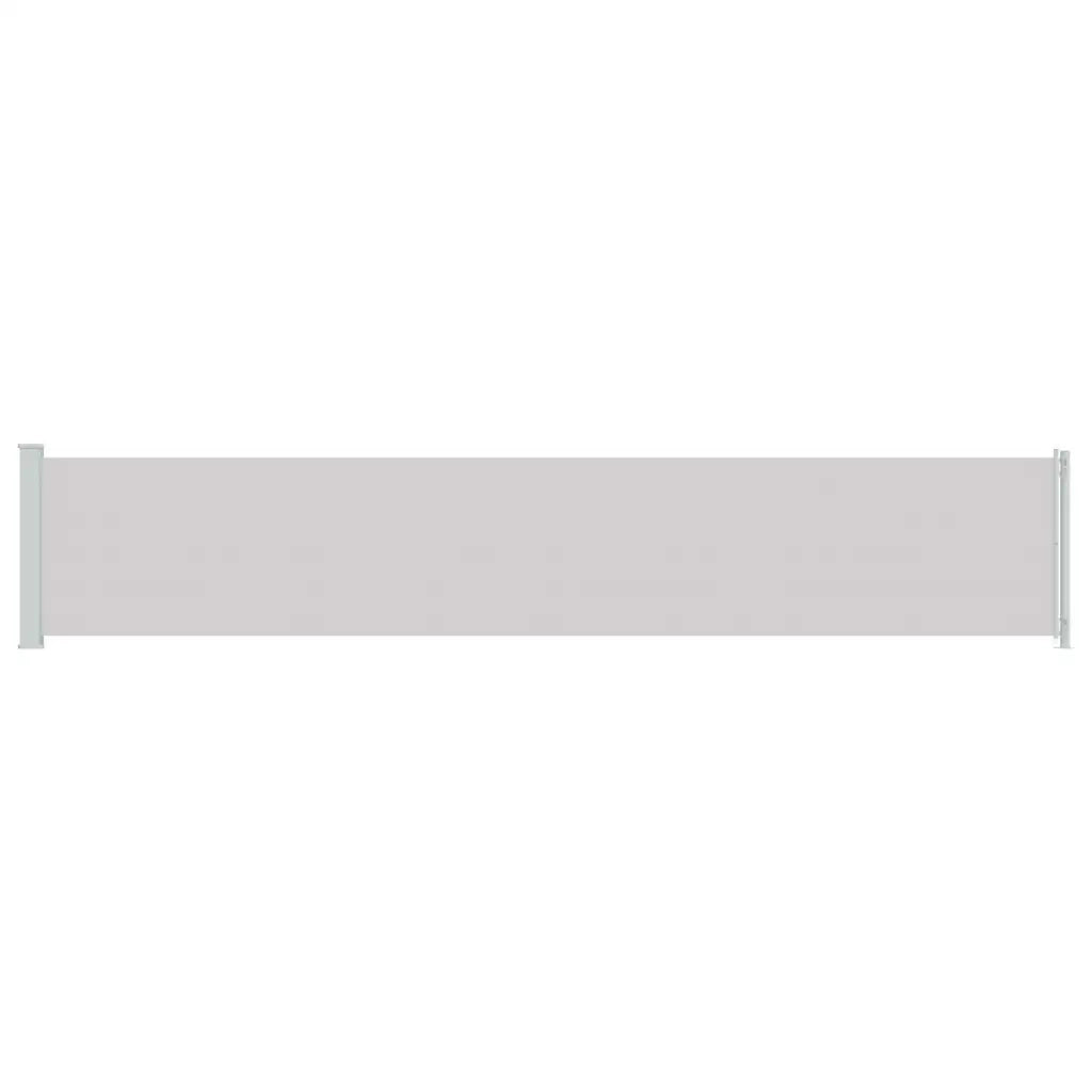 Tenda Laterale Retrattile per Patio 117x614 cm Grigia 317950