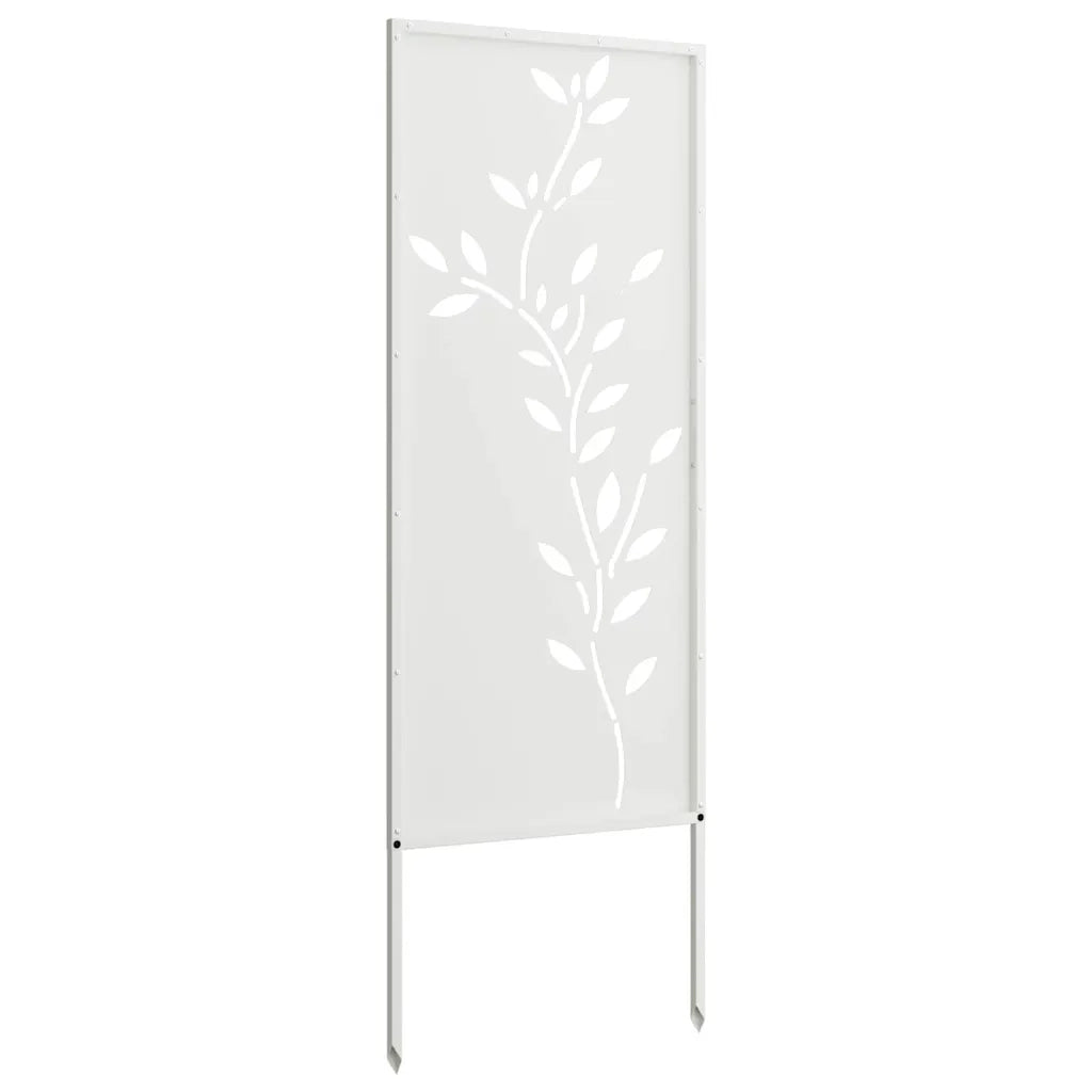 vidaXL Pannello Decorativo da Giardino Bianco 50 x 140 cm