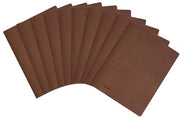 Pacco di 10 fogli di riciclaggio piegati A4 intensivo colore marrone scuro, Made in Germany, Blauer Engel, cartone, cartone, cartella scolastica, cartone, cartella scolastica.