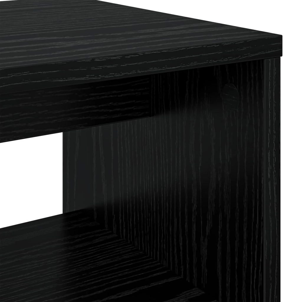 Mobile TV Rovere Nero 80 x 30 x 40 cm Legno multistrato 8000325
