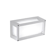 Lampada da Parete e Soffitto LED 10W IP54 3000K Bianco Opaco - Design Moderno in Alluminio Pressofuso 12.2x25x9.5 cm per Ambienti Outdoor e Indoor