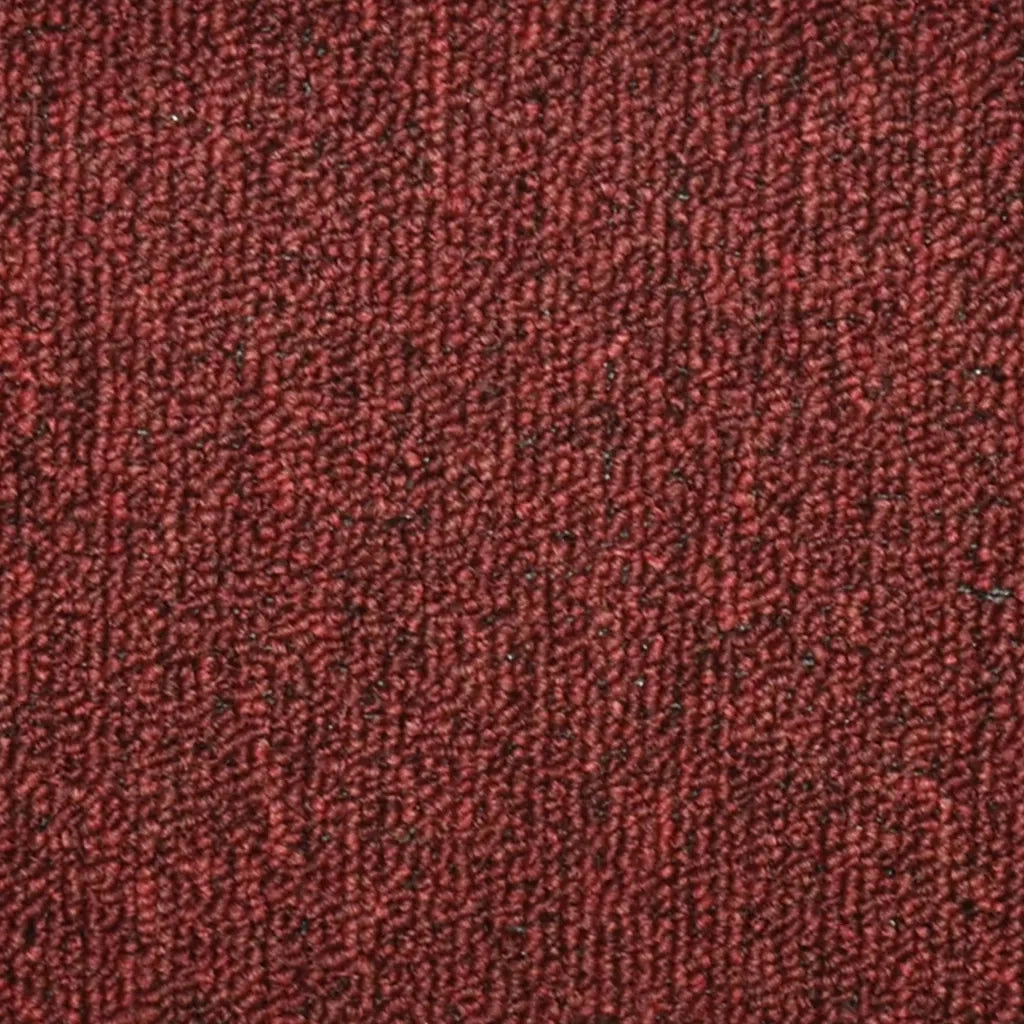 Tappetini per scale 15 pz 56x17x3 cm Bordeaux semicircolari 322372