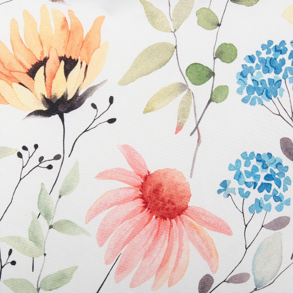 Set di 2 cuscini da giardino per esterni  tessuto di poliestere multicolore con motivo floreale 40 x 60 cm esterno giardino