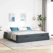 Struttura letto con materasso 2 pcs Grigio Sfumato Velluto