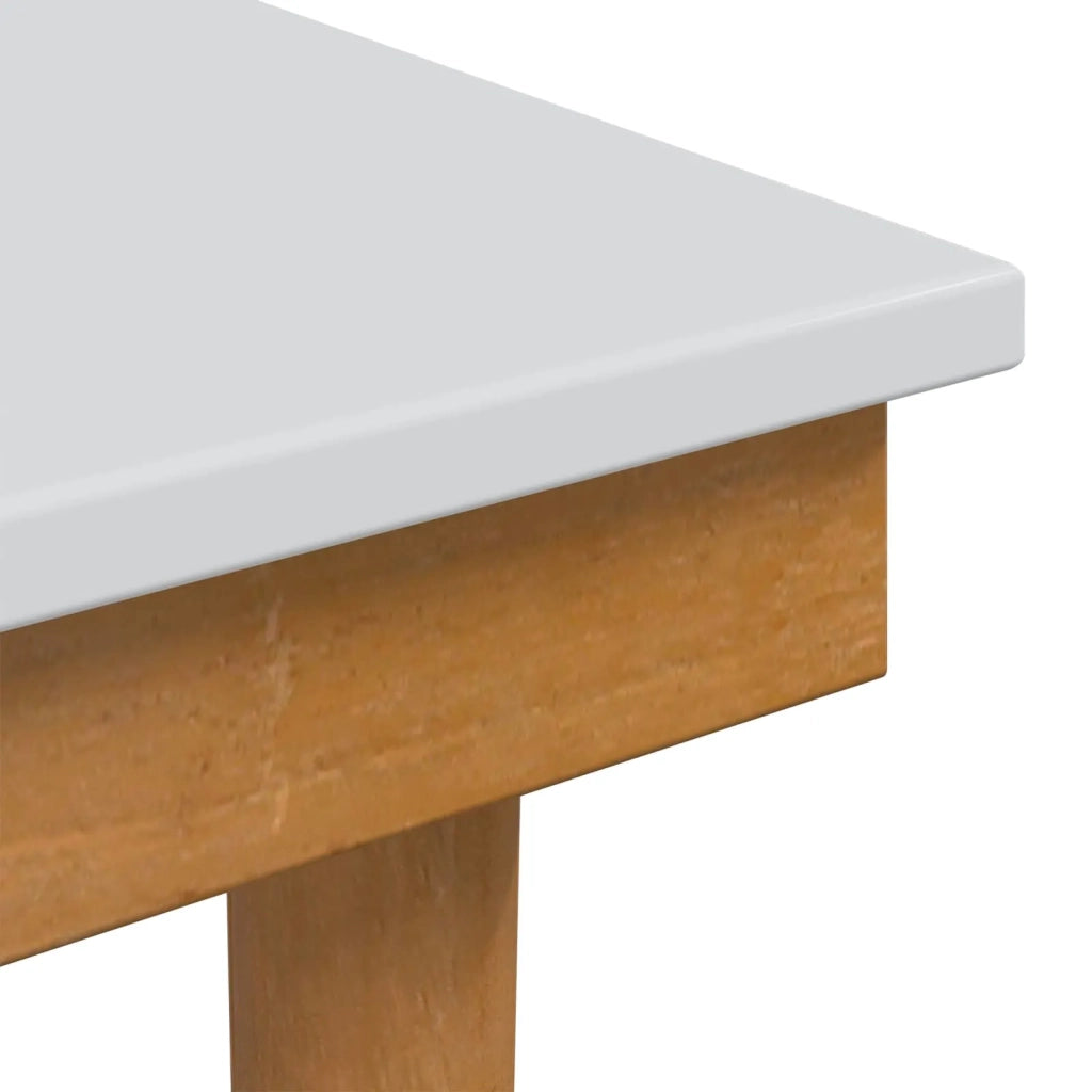 Sgabello da tavolo da trucco FAUSKE Bianco 40 x 33 x 45 cm 42040696