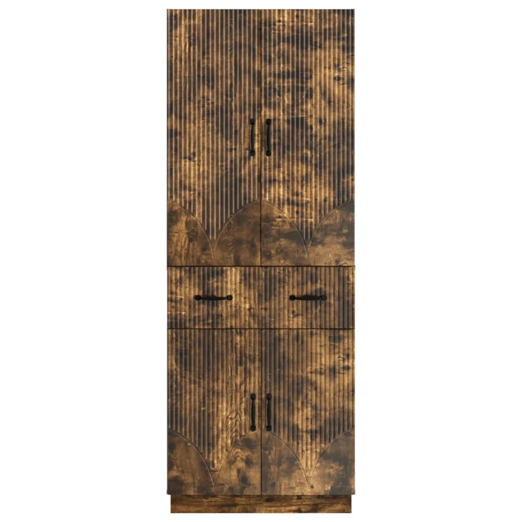 Set di armadi 2 pcs Rovere Fumo Legno ingegnerizzato