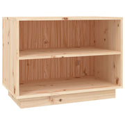 Scarpiera mobile contenitore per scarpe arredo per ingresso/corridoio/soggiorno 60 x 34 x 45 cm legno massello di pino marrone 02_0021393