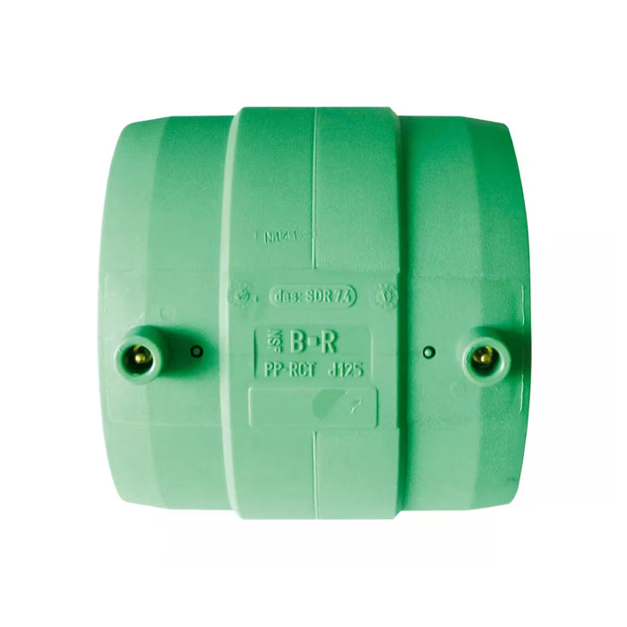 MANICOTTO ELETTRICO IN PPR SERIE TIGRIS GREEN - Ø110  - WAV