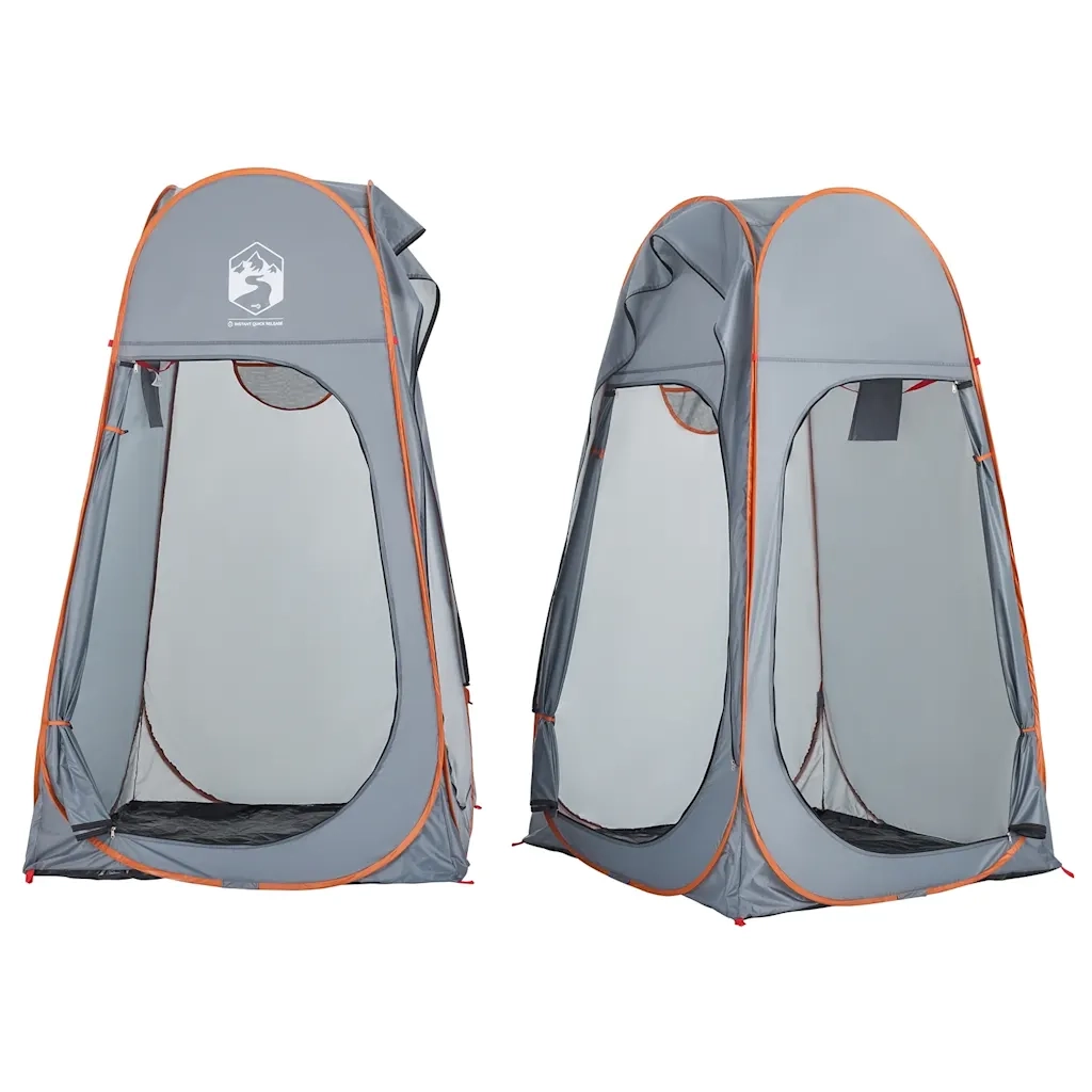 Tenda Privacy Pop-Up Grigio e Arancione Impermeabile 4004139