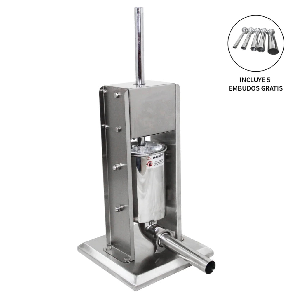 Insaccatrice Manuale 3L per Salsicce Macchina Professionale in Acciaio Inox