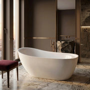 Vasca Da Bagno Freestanding Rea Orte 180 Copritappo bianco