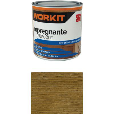 IMPREGNANTE ACQUA WORKIT - NOCE SCURO ML 750- 6 pezzi